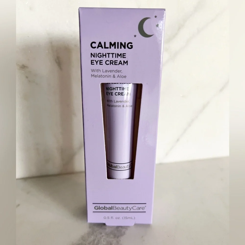 NWT Global Beauty Calming Nighttime Skincare Set Lavender Aloe 4-Piece Gift Set